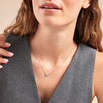 Collier Marilla Argent Blanc Oxyde De Zirconium - Colliers fantaisie Femme | Histoire d&rsquo;Or