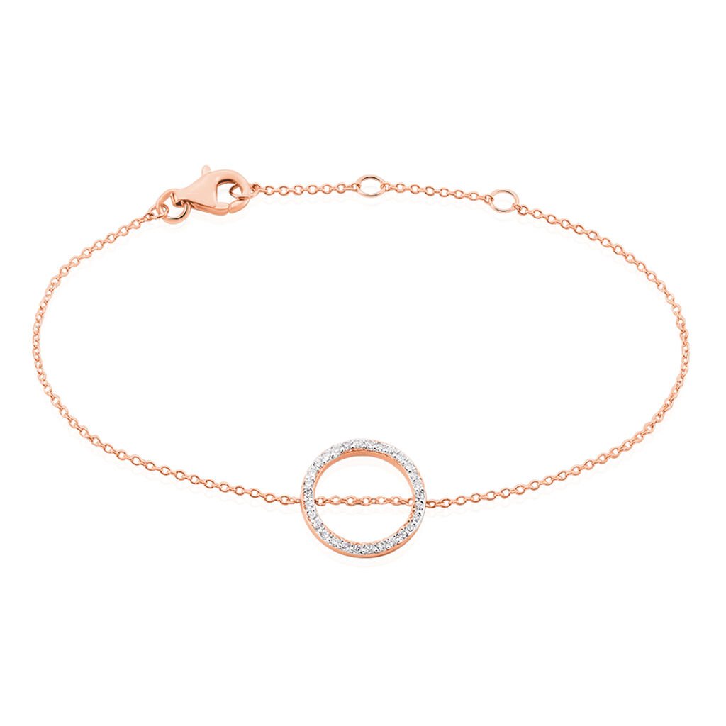Bracelet Alysone Argent Rose Oxyde De Zirconium