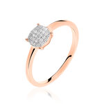 Bague Princesse Or Rose Diamant - Bagues avec pierre Femme | Histoire d&rsquo;Or