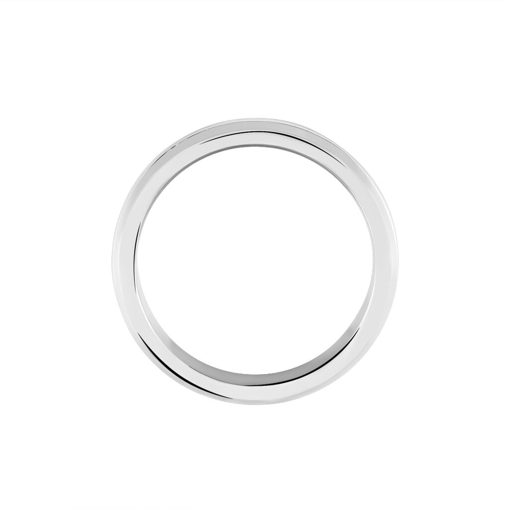 Bague Acier Blanc John - Bagues fantaisie Homme | Histoire d’Or