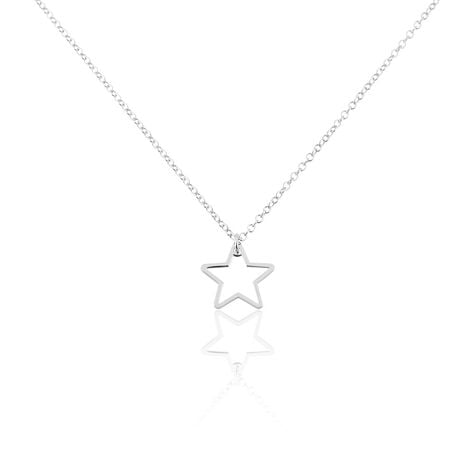 Collier Velma Argent Blanc - Ras de cou Femme | Histoire d’Or