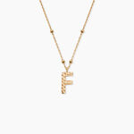 Collier Plaqu&eacute; Or Jaune Lettra - Colliers fantaisie Femme | Histoire d&rsquo;Or