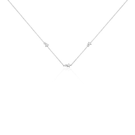 Collier Argent Blanc Astria - Colliers fantaisie Femme | Histoire d’Or
