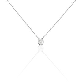Collier Audrey-rose Argent Blanc - Colliers fantaisie Femme | Histoire d’Or