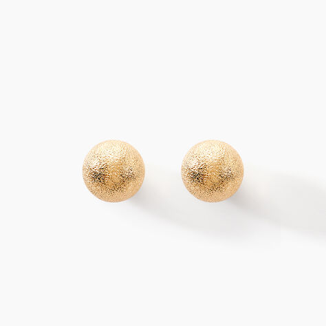 Boucles D'oreilles Puces Fidelia Or Jaune - Clous d'oreilles Famille | Histoire d’Or