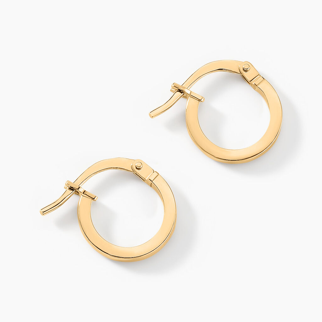 Créoles Thyrza Or Jaune - Boucles d'oreilles créoles Femme | Histoire d’Or