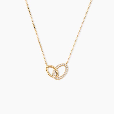 Collier Plaqu&eacute; Or Kimberlie Oxydes De Zirconium - Colliers fantaisie Femme | Histoire d&rsquo;Or