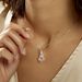Collier Greta Argent Blanc - Colliers fantaisie Femme | Histoire d’Or