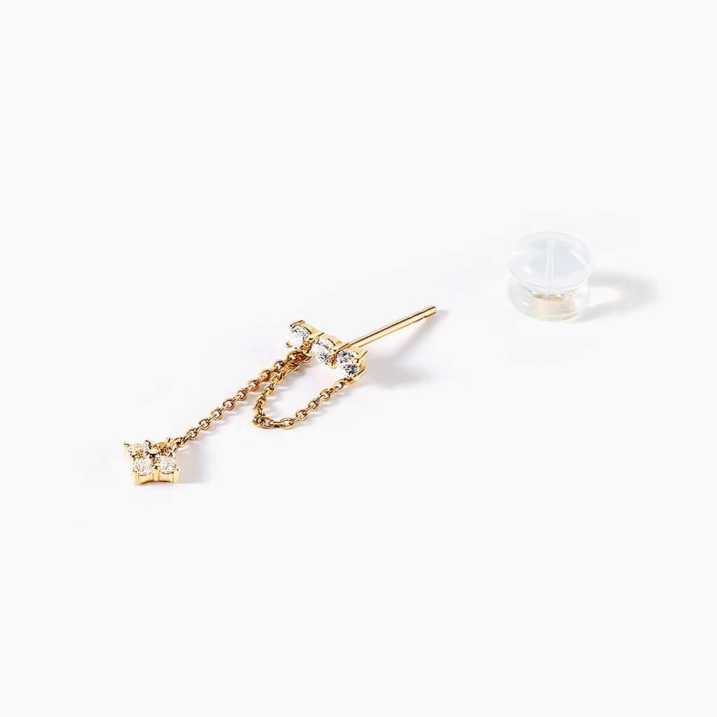 Bijou D'oreille Unitaire Costica Or Jaune Oxyde De Zirconium - Ear cuffs Femme | Histoire d&rsquo;Or