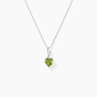 Collier Or Blanc Clothilde Péridot