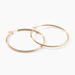 Cr&eacute;oles Ada Lisse Plaqu&eacute; Or Jaune - Boucles d'oreilles cr&eacute;oles Femme | Histoire d&rsquo;Or