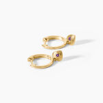 Boucles D'Oreilles Pendantes Bedwyr Argent Dor&eacute; A L'Or 750/1000 Am&eacute;thyste - Boucles d'oreilles pendantes Femme | Histoire d&rsquo;Or
