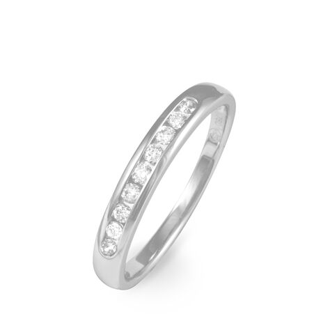 Alliance Giulia Or Blanc Diamant - Alliances Femme | Histoire d’Or