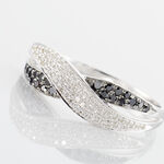 Bague Vahide Or Blanc Diamant - Bagues avec pierre Femme | Histoire d&rsquo;Or