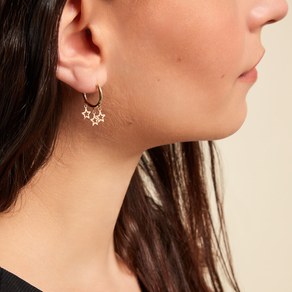 Créoles Orinthia Or Jaune - Boucles d'oreilles créoles Femme | Histoire d’Or