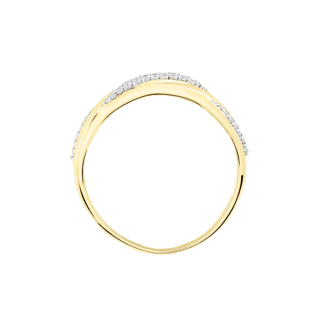 Bague Admète Or Jaune Diamant - Bagues avec pierre Femme | Histoire d’Or