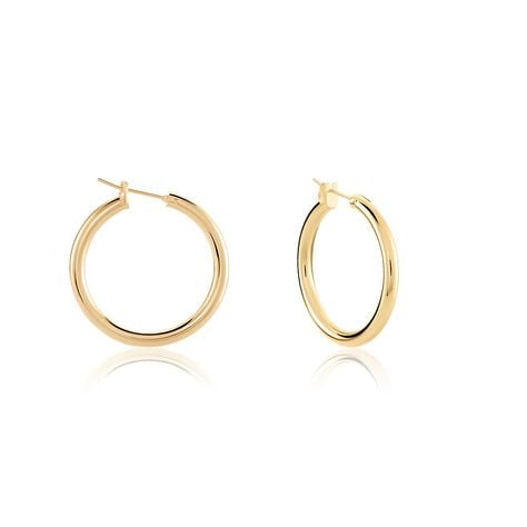 Créoles Adalie Plaqué Or Jaune - Boucles d'oreilles créoles Femme | Histoire d’Or