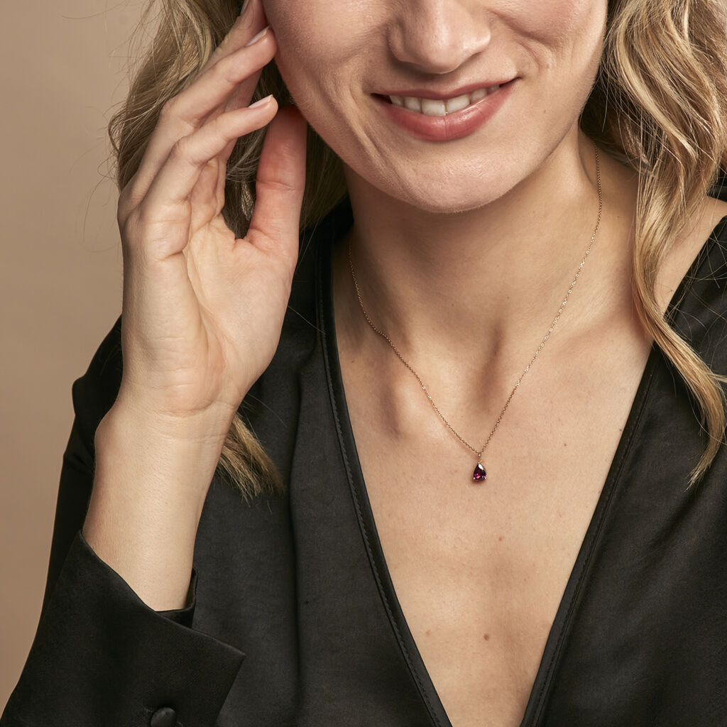 Collier Rhodolite Fever Or Jaune Rhodolite - Colliers Femme | Histoire d’Or