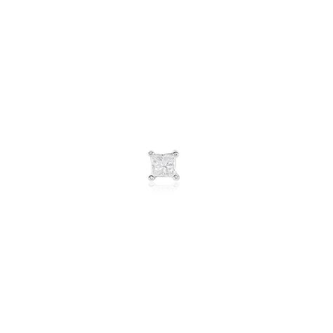 Boucle D'oreille Puces Myralie Or Blanc Diamant - Clous d'oreilles Femme | Histoire d’Or