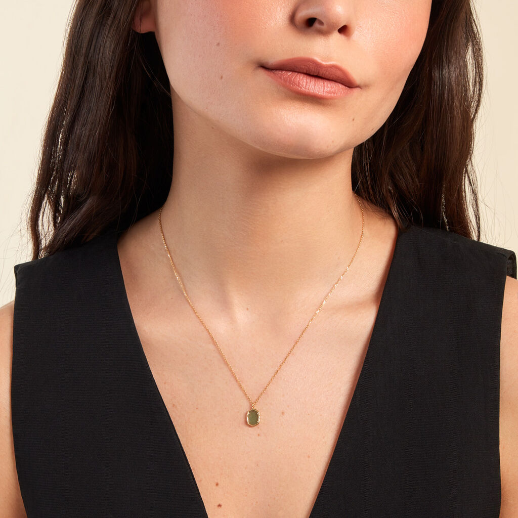 Collier Mirage Or Jaune Aventurine - Colliers Femme | Histoire d’Or