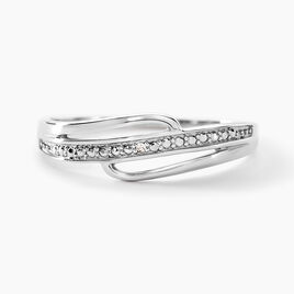 Bague Solena Or Blanc Diamant - Bagues avec pierre Femme | Histoire d’Or