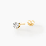 Boucles D'Oreilles Puces Shalee Or Jaune Diamant - Clous d'oreilles Femme | Histoire d&rsquo;Or
