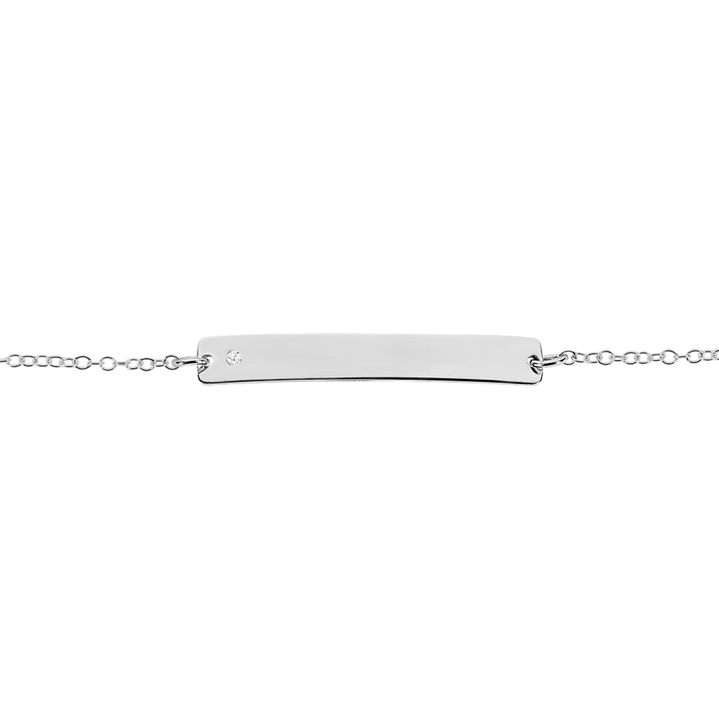 Bracelet Suzeanne Argent Blanc Oxyde De Zirconium - Gourmettes Femme | Histoire d’Or