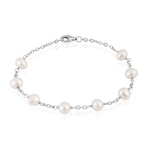 Bracelet Corentina Argent Blanc Perle De Culture - Bracelets Femme | Histoire d’Or