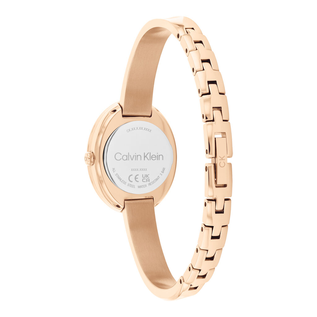 Montre Calvin Klein Twisted Bezel Noir - Id&eacute;es cadeaux Femme | Histoire d&rsquo;Or