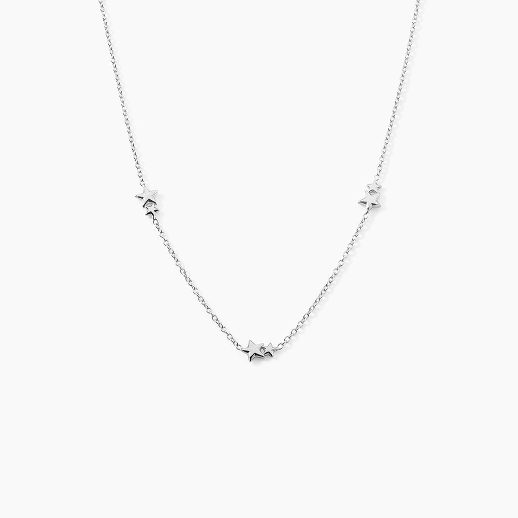 Collier Argent Blanc Astria - Colliers fantaisie Femme | Histoire d&rsquo;Or