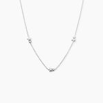 Collier Argent Blanc Astria - Colliers fantaisie Femme | Histoire d&rsquo;Or