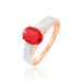 Bague Crista Or Rose Rubis Et Diamant - Bagues solitaires Femme | Histoire d’Or