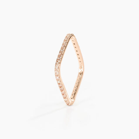 Bague Aeselya Argent Rose Oxyde De Zirconium - Bagues avec pierre Femme | Histoire d&rsquo;Or