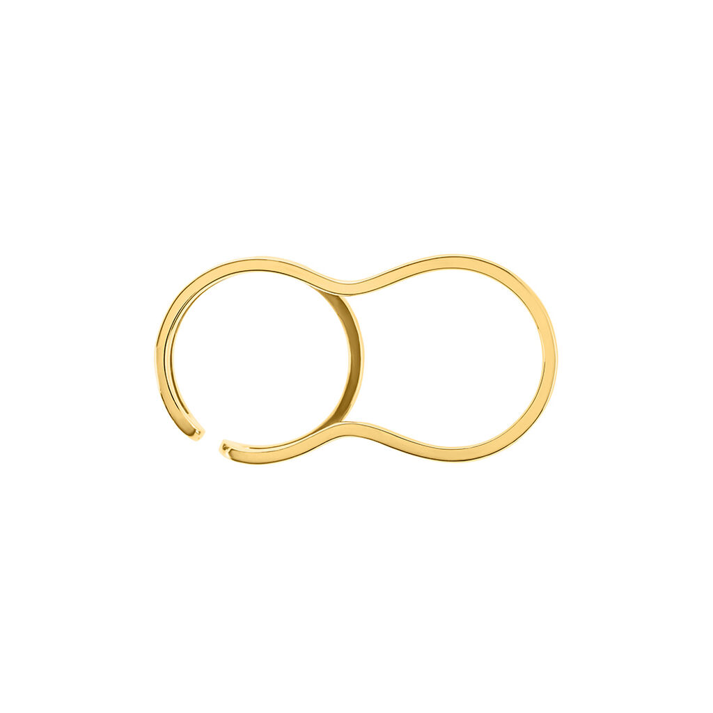 Bague Gold Aura Acier Jaune - Bagues fantaisie Femme | Histoire d&rsquo;Or