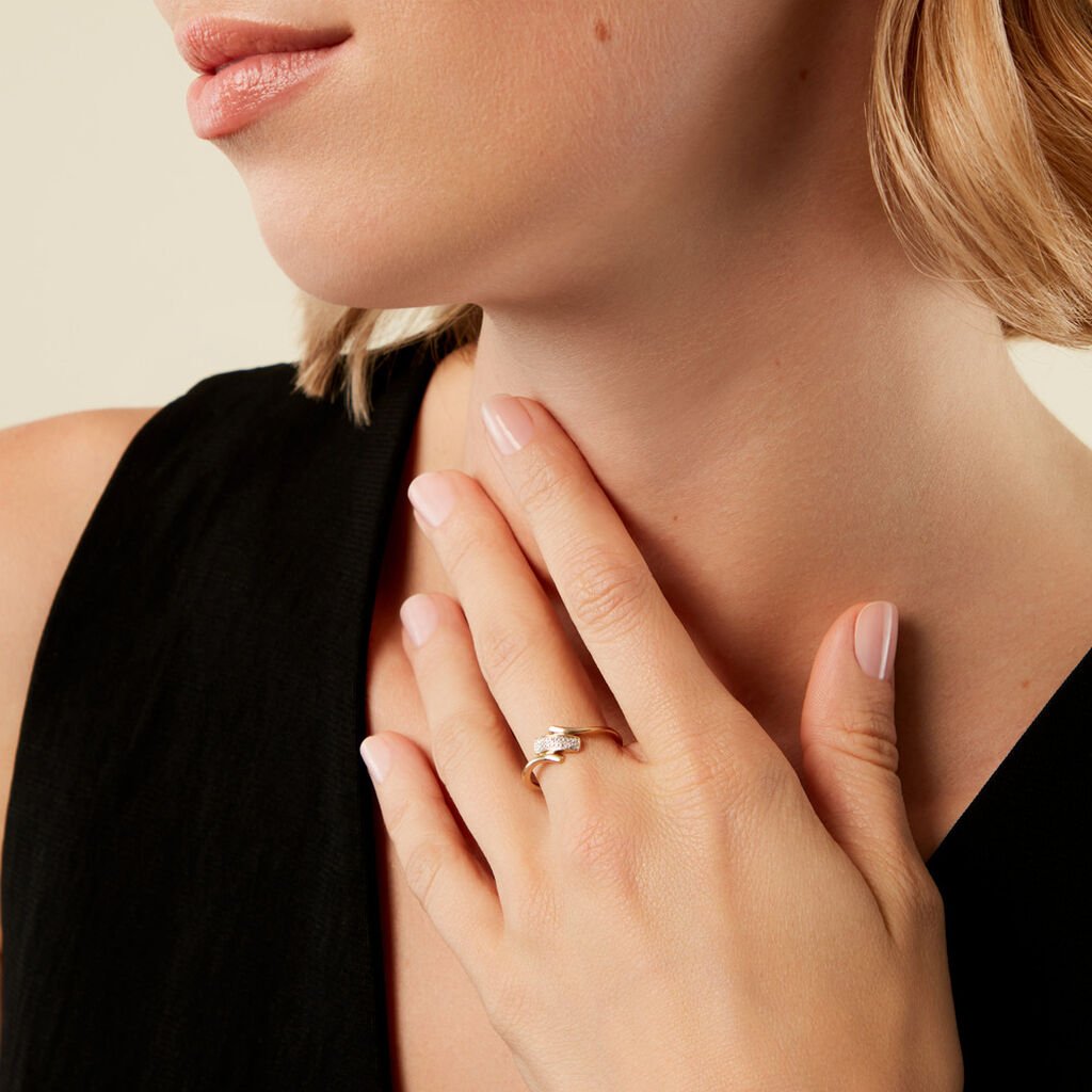 Bague Giampiero Or Jaune Diamant - Bagues avec pierre Femme | Histoire d’Or