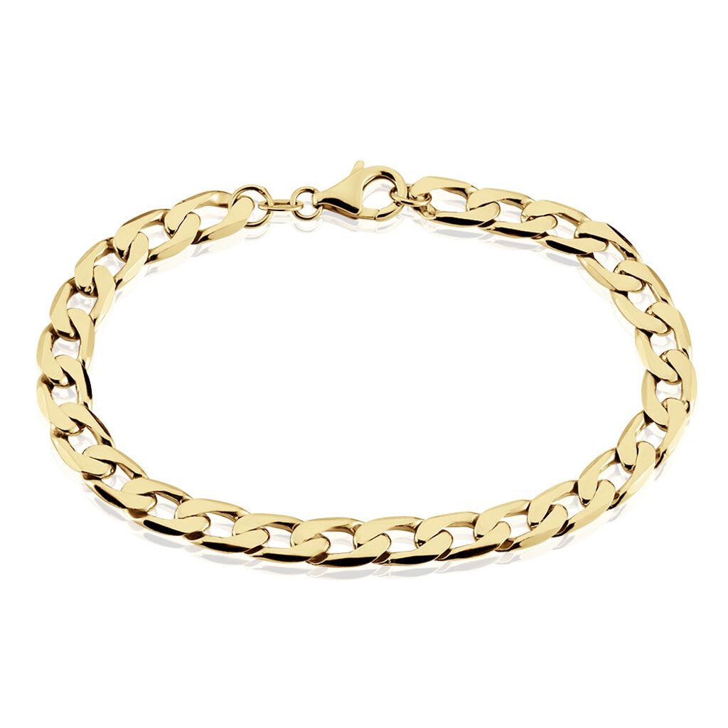 Bracelet Plaqu&eacute; Or Jaune Clement - Bracelets cha&icirc;ne Homme | Histoire d&rsquo;Or