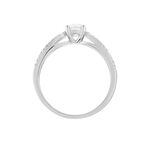 Bague Solitaire Stockholm Or Blanc Diamant - Bagues solitaires Femme | Histoire d&rsquo;Or