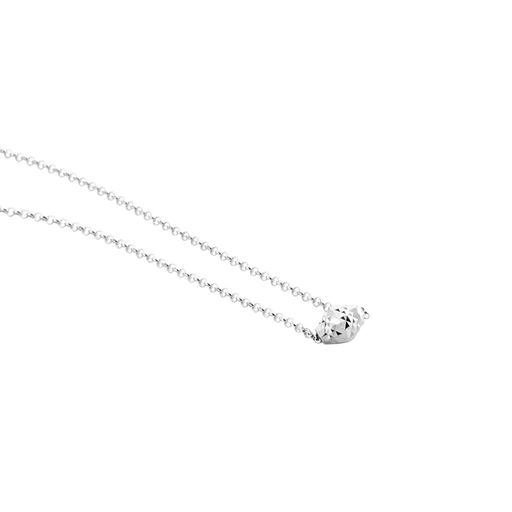 Collier Argent Blanc Jacquotte - Colliers fantaisie Femme | Histoire d’Or