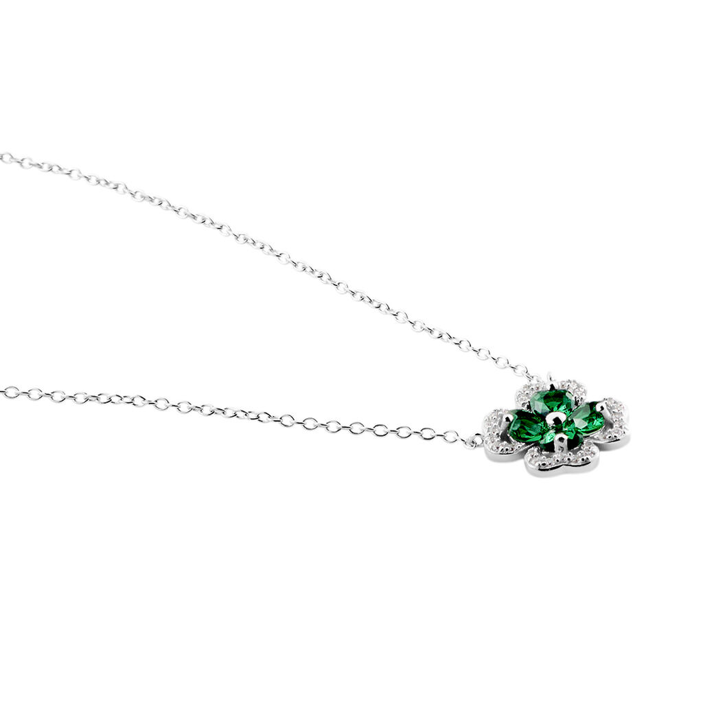Collier Argent Blanc Deryn Verre Oxydes De Zirconium - Colliers fantaisie Femme | Histoire d’Or