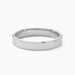 Alliance Hild Ruban Biseaute Palladium Blanc - Alliances Homme | Histoire d’Or