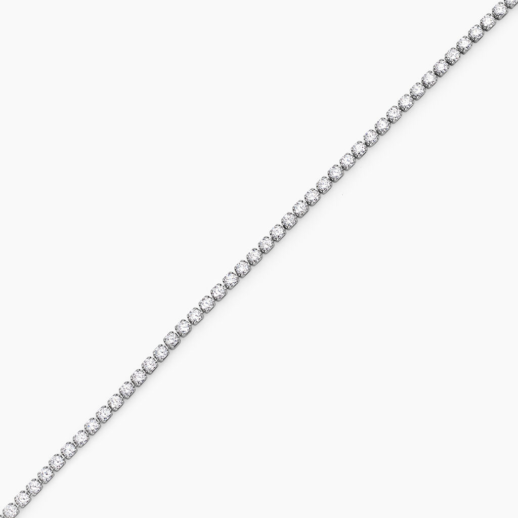 Bracelet Charline Or Blanc Oxyde De Zirconium - Bracelets Femme | Histoire d&rsquo;Or