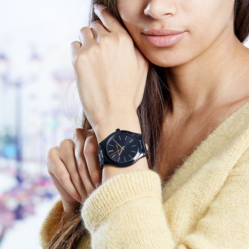 Montre Michael Kors Slim Runway Noir - Montres Femme | Histoire d’Or