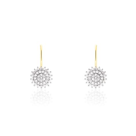 Boucles D'oreilles Pendantes Veronick Or Jaune Diamant - Boucles d'oreilles pendantes Femme | Histoire d’Or