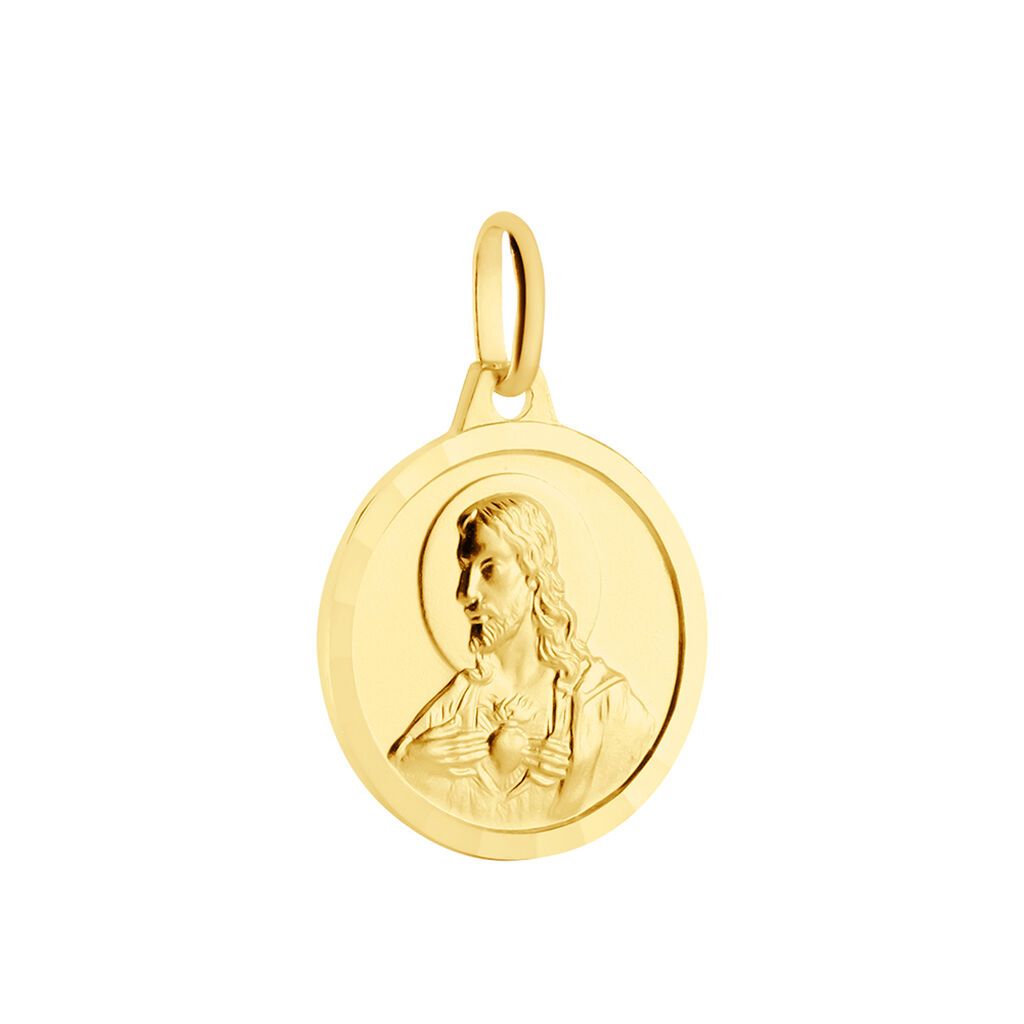 Pendentif Christ Or Jaune - Pendentifs Baptême Famille | Histoire d’Or