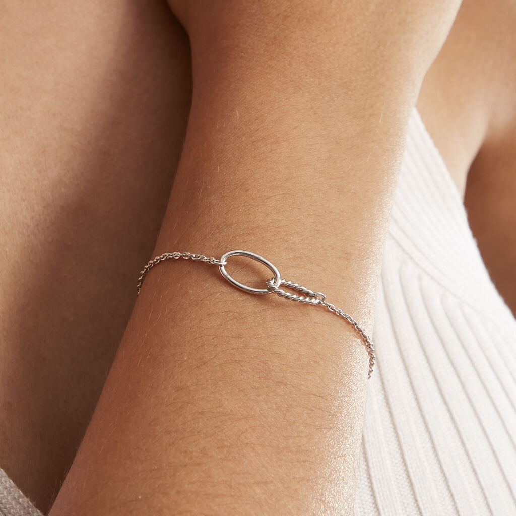 Bracelet Cherise Argent Blanc - Bracelets Femme | Histoire d’Or