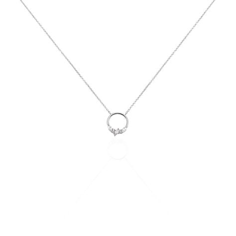Collier Catiane Argent Blanc Oxyde De Zirconium - Colliers fantaisie Femme | Histoire d’Or