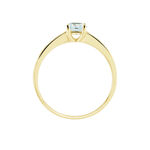Bague Carrol Or Jaune Topaze Oxyde De Zirconium - Bagues solitaires Femme | Histoire d&rsquo;Or