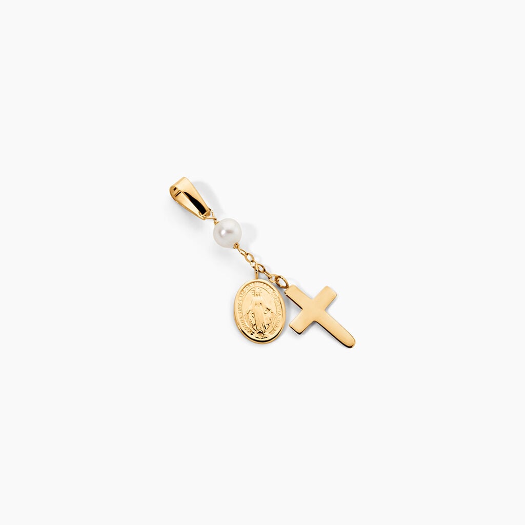 Pendentif Erato Or Jaune Perle De Culture - Pendentifs Communion Femme | Histoire d&rsquo;Or