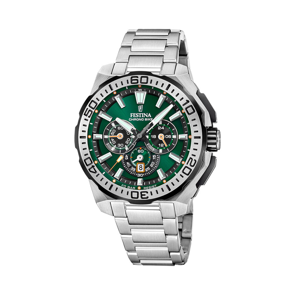 Montre Festina Chrono Bike 2 Vert - Montres Homme | Histoire d&rsquo;Or