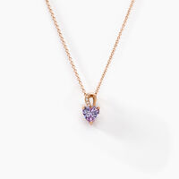 Collier Atieno Argent Rose Oxyde De Zirconium